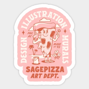 Sagepizza Mascot Tee Sticker